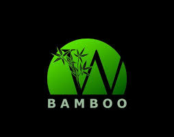 W Letter Green Bamboo Tree Logo Icon