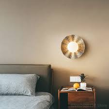 Modern Lotus Leaf Gold Wall Lamp