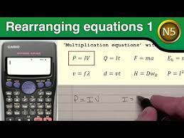Rearranging Equations 1 Rearranging