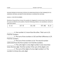 Problem Solving Equations Linear