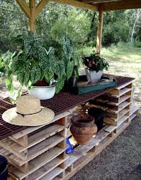 Pallet Potting Bench And Potting Tray