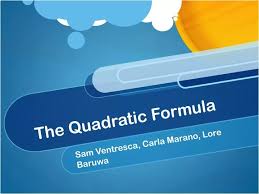 Ppt The Quadratic Formula Powerpoint