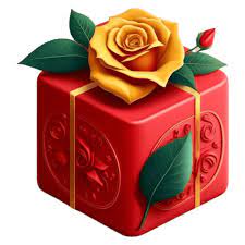 Red With Rose 1 Gift Icon Gift