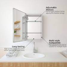 Single Mirror Bathroom Medicine Cabinet