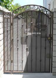 Iron Gates With Screen And Sheet Metal