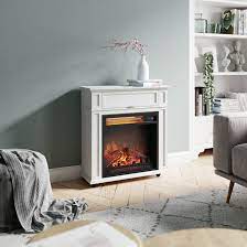 Rolling Electric Fireplace Infrared