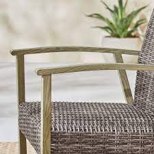 Hampton Bay Solace Hill 9 Piece Padded Wicker Outdoor Dining Set