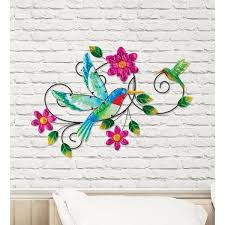 Regal Art Gift Garden Vibe Wall Decor Hummingbird Multi Metal