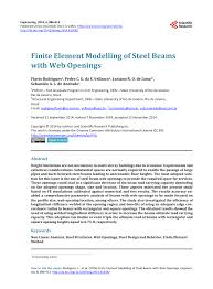 finite element modelling of steel beams