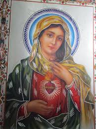 Vintage Virgin Mary Icon Religious