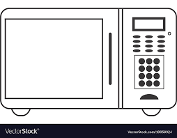 Microwave Oven Icon Royalty Free Vector