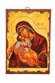 Virgin Mary Icon Panagia Glykophilousa