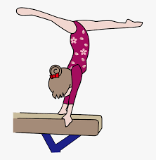 balance beam gymnastics clipart