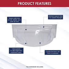 Shape S 3917cwb 39 In W X 15 In H X 17 In Projection Clear Plastic Round Window Well Cover