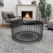 Metal Open Wire Frame Coffee Table