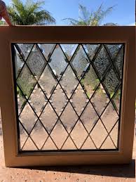 Wood Framed Insulated Beveled Stained