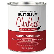 Farmhouse Red Rust Oleum Chalked Ultra