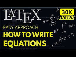 In Latex Math Equations In Latex