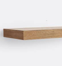 Floating Wood Shelf With 2 Height 12 D X 48 W Walnut