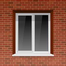Window On Brick Wall 1268076 Vector Art