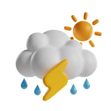 Thunder Storm Day 3d Icon Free