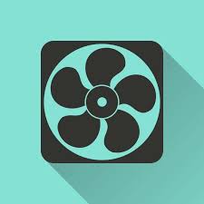 Electric Fan Icon Stock Vector By