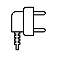 Electric Plug Icon On Trendy Design