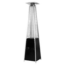 Nuu Garden Ah001 C 48 000 Btu Quartz Glass Tube Heat Focusing Black Propane Gas Standing Patio Heater