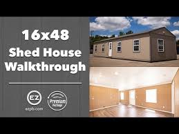 16x48 Shed House Walkthrough With