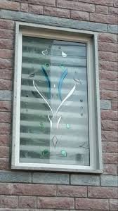 Window Elevation Glass Etching For