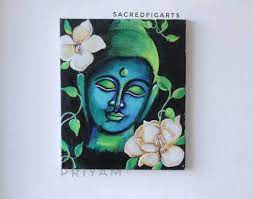 Buy Buddha Painting Indian Canvas Art