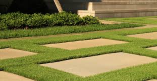 Concrete Pavers With Artificial Grass