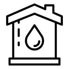 Home Water System Icon Outline Home