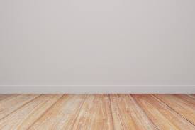 White Wall With Wood Floor Mockup