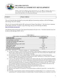 Residential Energy Code Worksheet