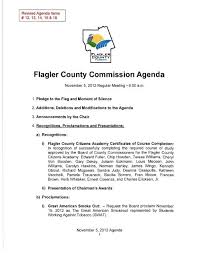 Flagler County Commission Agenda