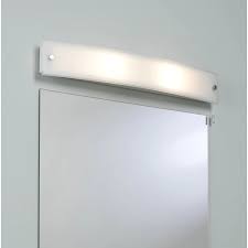 Curve Bathroom Wall Light Frosted Glass