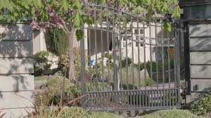 Luxury Home Gate Stock Footage