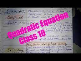 Lesson Plan Of Math Quadratic Equations