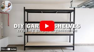 Easy To Build Diy Wood Garage Shelves