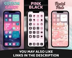 Pink App Icons Iphone Theme Pack