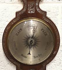 Georgian Rosewood Mercury Wheel Barometer