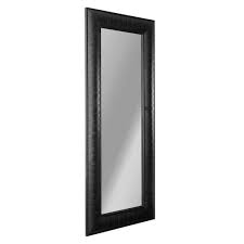 Deco Mirror Black Rectangle Wood Framed