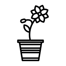 Flower Pot Icon Png Images Vectors