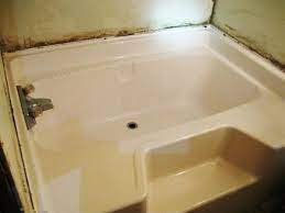 Fiberglass Tub Was Installed Over Top