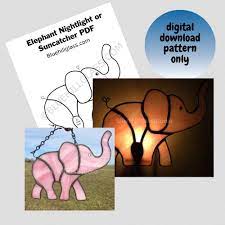 Buy Elephant Stained Glass Pattern