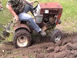 1971 Sears Suburban 14 Plowing Garden