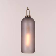 Frosted Glass Long Pendant Light