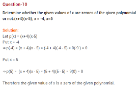 Polynomials Class 10 Extra Questions