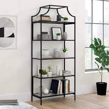 Shelf Bookcase With Glass Shelves